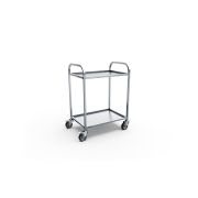 Тележка сервировочная 850х530х900 с двумя полками ТС-2-85