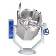 Котел пищеварочный КПЭМ-60-ОМР, нижний привод миксера (60 л, 100 °С, пар. рубашка, ручное опрокидывание, цельнотянутый)