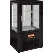 Настольная вертикальная холодильная витрина HICOLD VRC 70 Black