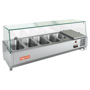 Настольная холодильная витрина для ингредиентов HICOLD VRX 1200 1/4