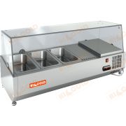 Настольная охлаждаемая витрина для ингредиентов HICOLD VRTG 1000 1/4