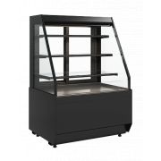 Витрина холодильная KC70 VM 1,3-2 STANDARD открытая (версия 2.0) (9005) СКОШЕННАЯ БОКОВИНА