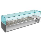 Настольная холодильная витрина для ингредиентов HICOLD VRX 1800 1/3