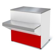 Прилавок Илеть NEW расчетно-кассовый неохлаждаемый (красный)