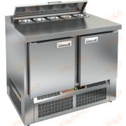 SLE2-11SN (1/6) стол для салатов охл.(+2+10), 2 двери, 1000х600х850мм, ниж.распол.агрегата, HICOLD RUS