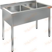 Ванна моечная двухсекционная HICOLD НСО2М-10/7Б