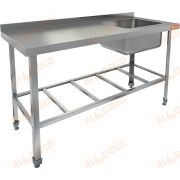НСО1М-15/7БРП ЭН стол-моечная ванна, 1 секц. (500х500х300) справа (нерж.угол.)