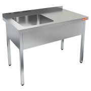 НСО1М-11/6БЛ стол-моечная ванна, 1 секц. (500х400х250) слева, HICOLD RUS