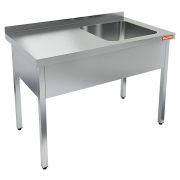 НСО1М-10/7БП стол-моечная ванна, 1 секц. (500х500х300) справа, HICOLD RUS