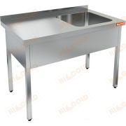 НСО1М-12/7БП стол-моечная ванна, 1 секц. (500х500х300) справа, HICOLD RUS
