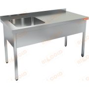 НСО1М-16/7БЛ стол-моечная ванна, 1 секц. (500х500х300) слева, HICOLD RUS