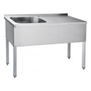 Стол для мойки овощей СМО-6-3 РЧ (1200х600х860мм) каркас краш.