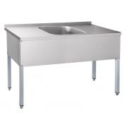 Стол для мойки овощей СМО-6-4 РЧ (1400х600х860мм) каркас краш.
