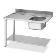 SMEG WT51200SL Стол с мойкой для посудомоечных машин соединение слева