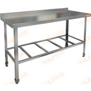 Стол пристенный с бортом с полкой решеткой HICOLD НСО-14/7Б ЭЦ